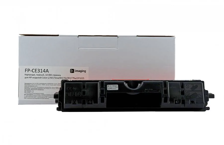Картридж F+ Imaging FP-CE314A, черный, 14000 стр. в Москве Картридж F+ Imaging FP-CE314A, черный, 14000 стр. в Москве