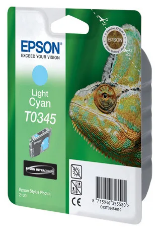 Картридж со светло-голубыми чернилами Epson T0345 для SP2100 (C13T03454010)