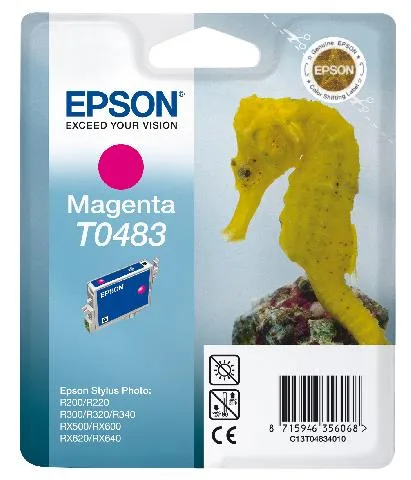 Картридж с пурпурными чернилами Epson T0483 для R200, R300 (C13T04834010) в Москве Картридж с пурпурными чернилами Epson T0483 для R200, R300 (C13T04834010) в Москве