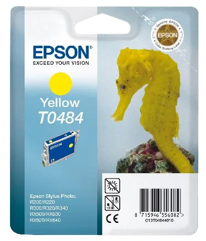 Картридж с желтыми чернилами Epson T0484 для R200, R300 (C13T04844010) в Москве Картридж с желтыми чернилами Epson T0484 для R200, R300 (C13T04844010) в Москве