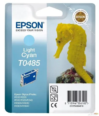 Картридж со светло-голубыми чернилами Epson T0485 для R200, R300 (C13T04854010) в Москве Картридж со светло-голубыми чернилами Epson T0485 для R200, R300 (C13T04854010) в Москве