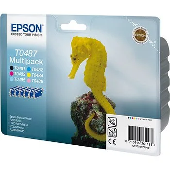 Набор цветных картриджей Epson T0487 для R200, R300 (C13T04874010)