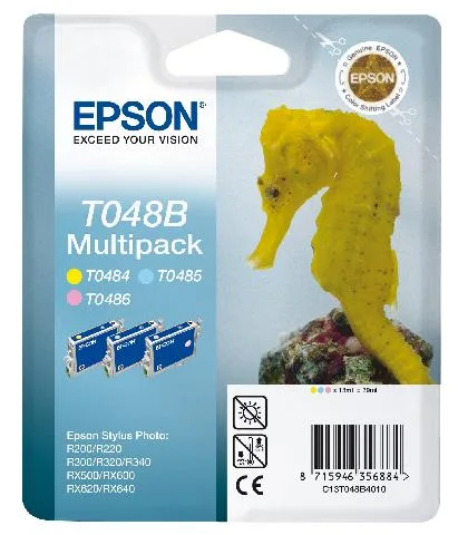 Набор цветных картриджей Epson T048B для R200, R300 (C13T048B4010) в Москве Набор цветных картриджей Epson T048B для R200, R300 (C13T048B4010) в Москве