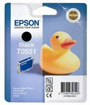 Картридж с черными чернилами Epson T0551 для RX520/R240 (C13T05514010) Картридж с черными чернилами Epson T0551 для RX520/R240 (C13T05514010)