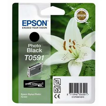 Картридж с черными фото чернилами Epson T0591 (C13T05914010) в Москве Картридж с черными фото чернилами Epson T0591 (C13T05914010) в Москве