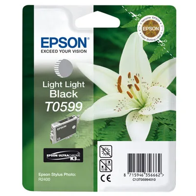 Картридж со светло-серыми чернилами Epson T0599 (C13T05994010) в Москве Картридж со светло-серыми чернилами Epson T0599 (C13T05994010) в Москве
