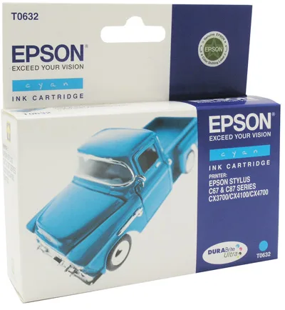 Картридж с голубыми чернилами Epson T0632 (C13T06324A10) в Москве Картридж с голубыми чернилами Epson T0632 (C13T06324A10) в Москве
