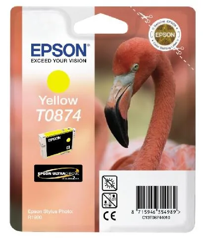 Картридж с желтыми чернилами Epson T0874 (C13T08744010) в Москве Картридж с желтыми чернилами Epson T0874 (C13T08744010) в Москве
