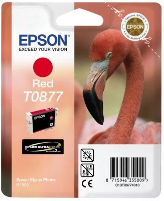 Картридж с красными чернилами Epson T0877 (C13T08774010) в Москве Картридж с красными чернилами Epson T0877 (C13T08774010) в Москве