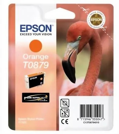 Картридж с оранжевыми чернилами Epson T0879 (C13T08794010) в Москве Картридж с оранжевыми чернилами Epson T0879 (C13T08794010) в Москве