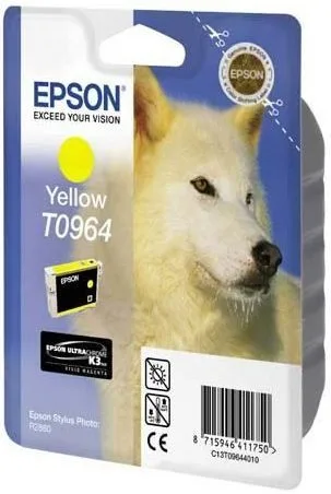 Картридж с желтыми чернилами Epson T0964 (C13T09644010) в Москве Картридж с желтыми чернилами Epson T0964 (C13T09644010) в Москве