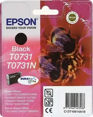 Картридж с черными чернилами Epson T0731 (C13T10514A10) в Москве Картридж с черными чернилами Epson T0731 (C13T10514A10) в Москве