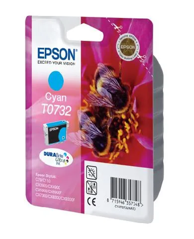 Картридж с голубыми чернилами Epson T0732 (C13T10524A10) в Москве Картридж с голубыми чернилами Epson T0732 (C13T10524A10) в Москве