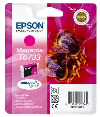 Картридж с пурпурными чернилами Epson T0733 (C13T10534A10) Картридж с пурпурными чернилами Epson T0733 (C13T10534A10)