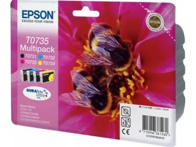 Набор цветных картриджей Epson T0735 (C13T10554A10) Набор цветных картриджей Epson T0735 (C13T10554A10)