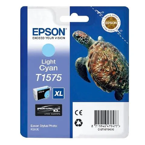 Картридж со светло-голубыми чернилами Epson T1575 (C13T15754010) в Москве Картридж со светло-голубыми чернилами Epson T1575 (C13T15754010) в Москве