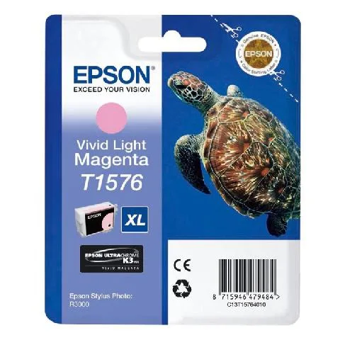 Картридж со светло-пурпурными чернилами Epson T1576 (C13T15764010) в Москве Картридж со светло-пурпурными чернилами Epson T1576 (C13T15764010) в Москве