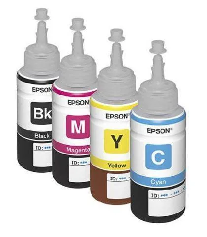 Контейнер с пурпурными чернилами Epson T6643 для L100, L200 (C13T66434A) Контейнер с пурпурными чернилами Epson T6643 для L100, L200 (C13T66434A)