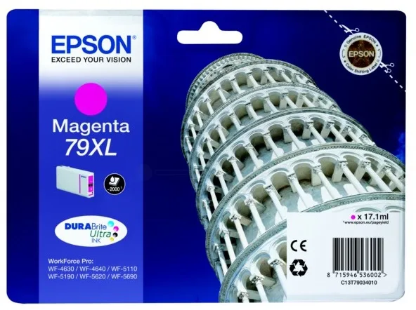 Картридж повышенной емкости с пурпурными чернилами Epson T7903 для WF-5110DW, WF-5620DWF (C13T79034010) в Москве Картридж повышенной емкости с пурпурными чернилами Epson T7903 для WF-5110DW, WF-5620DWF (C13T79034010) в Москве