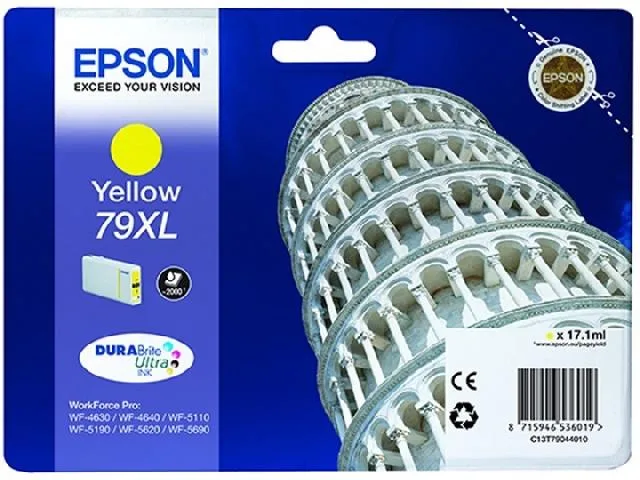 Картридж повышенной емкости с желтыми чернилами Epson T7904 для WF-5110DW, WF-5620DWF (C13T79044010) в Москве Картридж повышенной емкости с желтыми чернилами Epson T7904 для WF-5110DW, WF-5620DWF (C13T79044010) в Москве