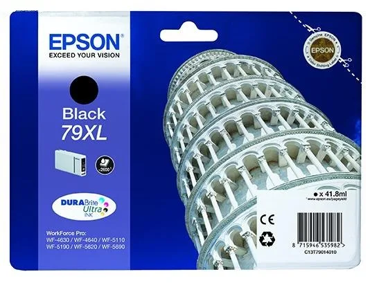 Картридж повышенной емкости с черными чернилами Epson T7901 для WF-5110DW/WF-5620DWF (C13T79014010) в Москве Картридж повышенной емкости с черными чернилами Epson T7901 для WF-5110DW/WF-5620DWF (C13T79014010) в Москве