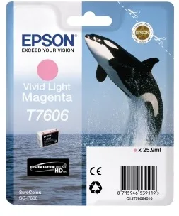 Контейнер с пурпурными чернилами Epson T7606 для SC-P600 (C13T76064010) в Москве Контейнер с пурпурными чернилами Epson T7606 для SC-P600 (C13T76064010) в Москве