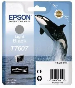 Контейнер с серыми чернилами Epson T7607 для SC-P600 (C13T76074010) Контейнер с серыми чернилами Epson T7607 для SC-P600 (C13T76074010)