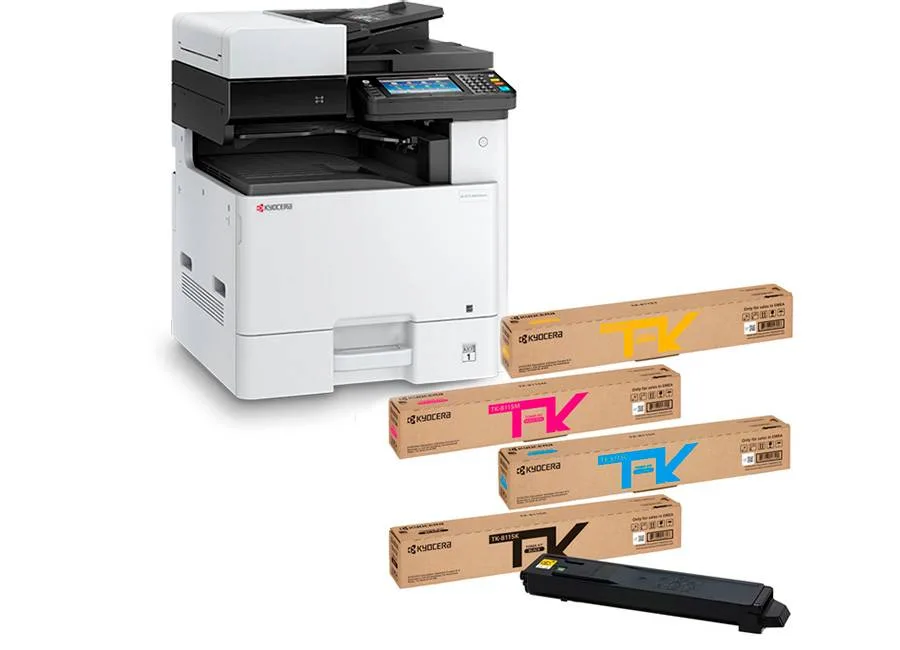 МФУ Kyocera ECOSYS M8130cidn в комплекте с набором тонер-картриджей TK-8115C/M/Y/K МФУ Kyocera ECOSYS M8130cidn в комплекте с набором тонер-картриджей TK-8115C/M/Y/K