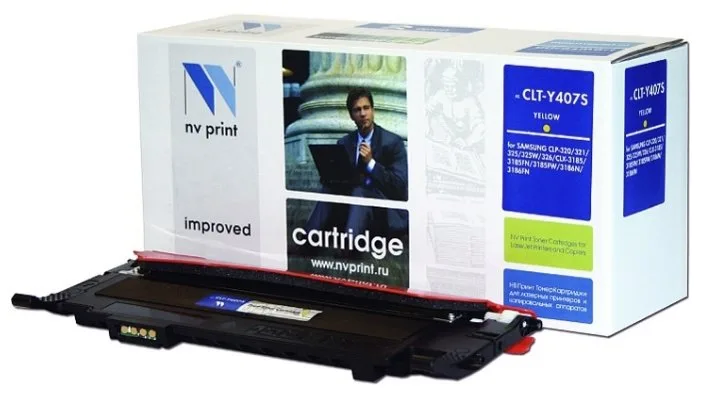Картридж NV Print CLT-Y407S Y