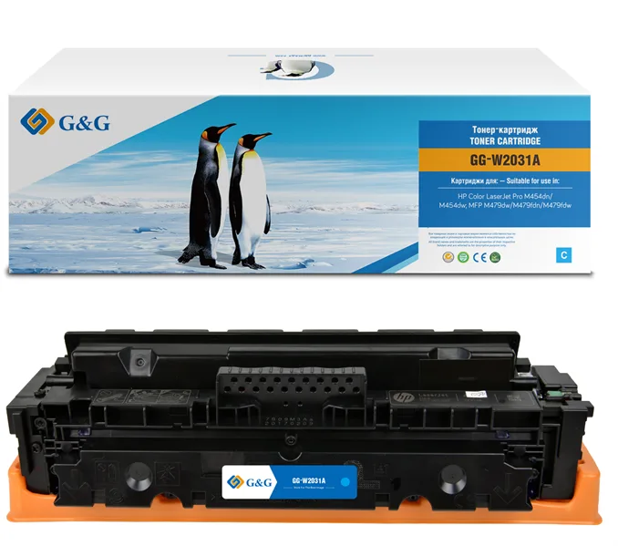 Cartridge G&G 415A для HP CLJ M454/M479, с чипом (2100стр.), голубой (аналог W2031A) в Москве Cartridge G&G 415A для HP CLJ M454/M479, с чипом (2100стр.), голубой (аналог W2031A) в Москве