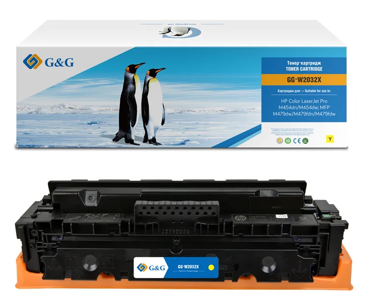 Cartridge G&G 415X для HP CLJ M454/M479, с чипом (6 000стр.), желтый (аналог W2032X) в Москве Cartridge G&G 415X для HP CLJ M454/M479, с чипом (6 000стр.), желтый (аналог W2032X) в Москве