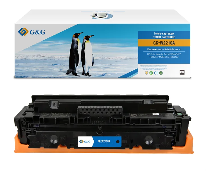 Cartridge G&G 207A для HP CLJ M255/M282/M283, с чипом (1 350стр.), черный (аналог W2210A) в Москве Cartridge G&G 207A для HP CLJ M255/M282/M283, с чипом (1 350стр.), черный (аналог W2210A) в Москве