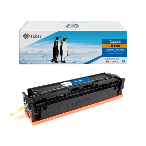 Cartridge G&G 203X для HP CLJ M254/M280/M281, с чипом (2500стр.), голубой (аналог CF541X) в Москве Cartridge G&G 203X для HP CLJ M254/M280/M281, с чипом (2500стр.), голубой (аналог CF541X) в Москве