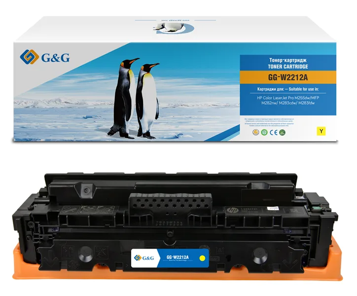Cartridge G&G 207A для HP CLJ M255/M282/M283, с чипом (1 250стр.), желтый (аналог W2212A) в Москве Cartridge G&G 207A для HP CLJ M255/M282/M283, с чипом (1 250стр.), желтый (аналог W2212A) в Москве