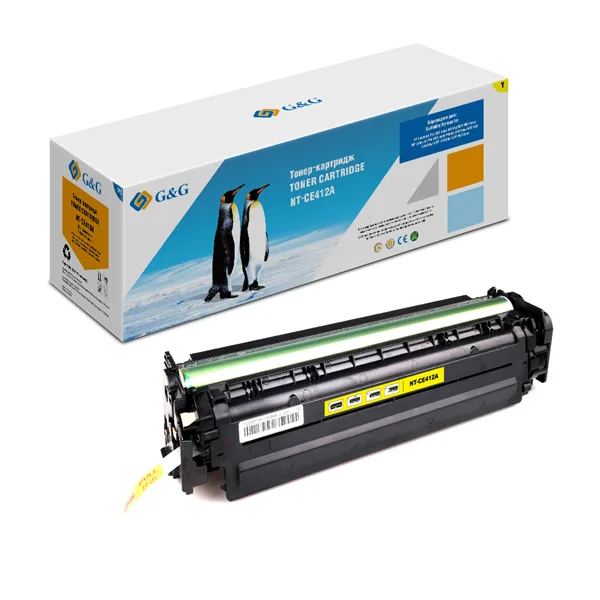 Cartridge G&G 305A для HP CLJ M351/M375/M451/M475, с чипом (2600стр.), желтый (аналог CE412A)