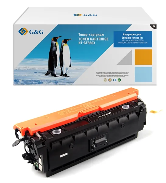 Cartridge G&G 508X для HP CLJ M552/M553/M577, с чипом (12 500стр.), черный (аналог CF360X) в Москве Cartridge G&G 508X для HP CLJ M552/M553/M577, с чипом (12 500стр.), черный (аналог CF360X) в Москве