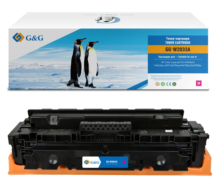 Cartridge G&G 415A для HP CLJ M454/M479, с чипом (2 100стр.), пурпурный (аналог W2033A) в Москве Cartridge G&G 415A для HP CLJ M454/M479, с чипом (2 100стр.), пурпурный (аналог W2033A) в Москве