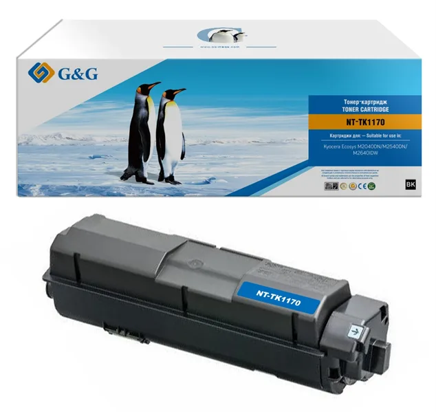 G&G toner cartridge for Kyocera M2040dn/M2540dn/M2640dw 7 200 pages with chip TK-1170 1T02S50NL0 гарантия 12 мес. в Москве G&G toner cartridge for Kyocera M2040dn/M2540dn/M2640dw 7 200 pages with chip TK-1170 1T02S50NL0 гарантия 12 мес. в Москве