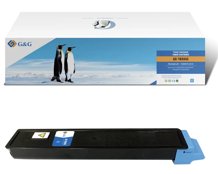 G&G toner cartridge for Kyocera FS-C8020MFP/8025MFP/8520MFP/8525MFPcyan 6 000 pages with chip TK-895C 1T02K0CNL0 гарантия 12 мес. в Москве G&G toner cartridge for Kyocera FS-C8020MFP/8025MFP/8520MFP/8525MFPcyan 6 000 pages with chip TK-895C 1T02K0CNL0 гарантия 12 мес. в Москве