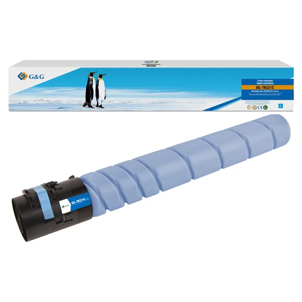 G&G toner-cartridge for Konica Minolta bizhub C227/bizhub C287 cyan without chip 21000 pages TN-221C A8K3450 гарантия 12 мес. в Москве G&G toner-cartridge for Konica Minolta bizhub C227/bizhub C287 cyan without chip 21000 pages TN-221C A8K3450 гарантия 12 мес. в Москве