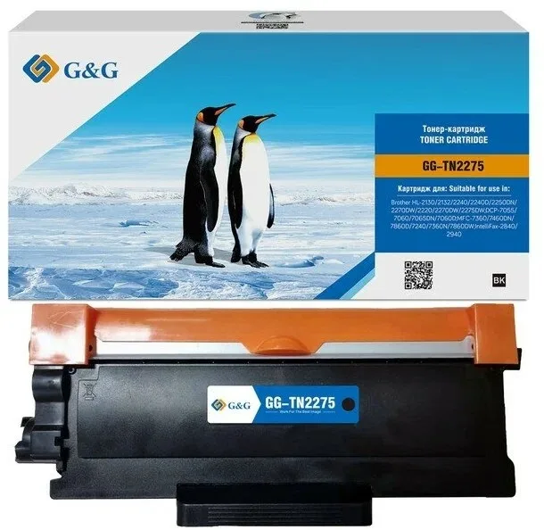 G&G toner-cartridge for Brother HL-2130/2132/2240/2240D/2250DN/2270DW;DCP-7055/7060/7065DN;MFC-7360/7460DN/7860D without chip 2600 pages гарантия 12 мес. в Москве G&G toner-cartridge for Brother HL-2130/2132/2240/2240D/2250DN/2270DW;DCP-7055/7060/7065DN;MFC-7360/7460DN/7860D without chip 2600 pages гарантия 12 мес. в Москве
