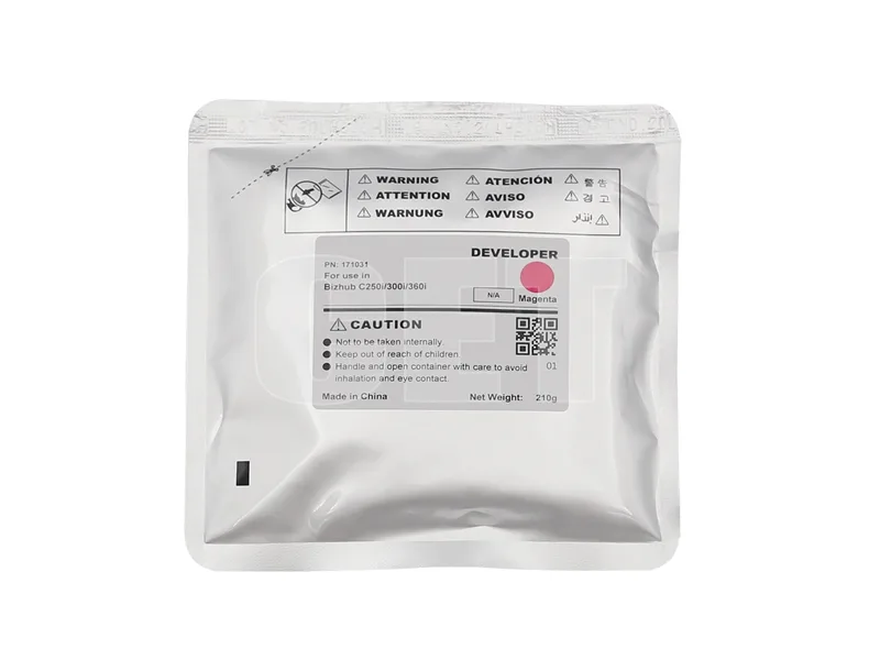 Девелопер для KONICA MINOLTA Bizhub C250i/300i/360i (CET) Magenta, 210г, 1000000 стр., CET171031 в Москве Девелопер для KONICA MINOLTA Bizhub C250i/300i/360i (CET) Magenta, 210г, 1000000 стр., CET171031 в Москве