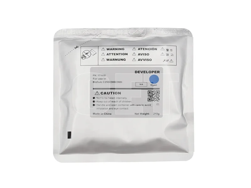 Девелопер для KONICA MINOLTA Bizhub C250i/300i/360i (CET) Cyan, 210г, 1000000 стр., CET171030 в Москве Девелопер для KONICA MINOLTA Bizhub C250i/300i/360i (CET) Cyan, 210г, 1000000 стр., CET171030 в Москве