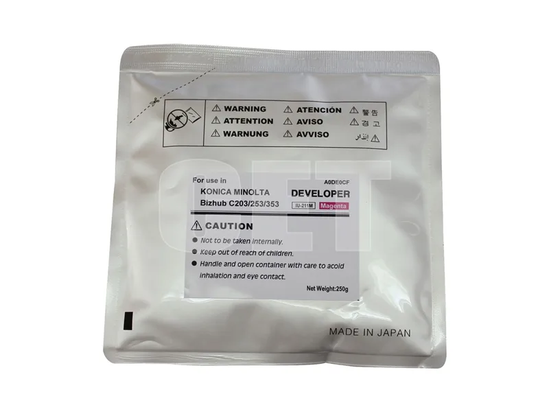 Девелопер для KONICA MINOLTA Bizhub C200/C203/C253/C353 (CET) Magenta, 250г/пак, 75000 стр., CET6826 в Москве Девелопер для KONICA MINOLTA Bizhub C200/C203/C253/C353 (CET) Magenta, 250г/пак, 75000 стр., CET6826 в Москве
