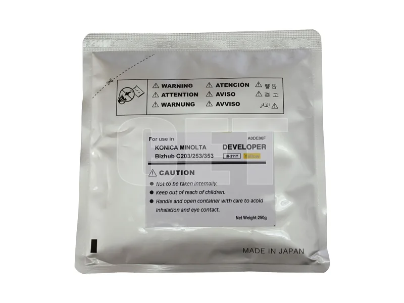 Девелопер для KONICA MINOLTA Bizhub C200/C203/C253/C353 (CET) Yellow, 250г/пак, 75000 стр., CET6825 в Москве Девелопер для KONICA MINOLTA Bizhub C200/C203/C253/C353 (CET) Yellow, 250г/пак, 75000 стр., CET6825 в Москве
