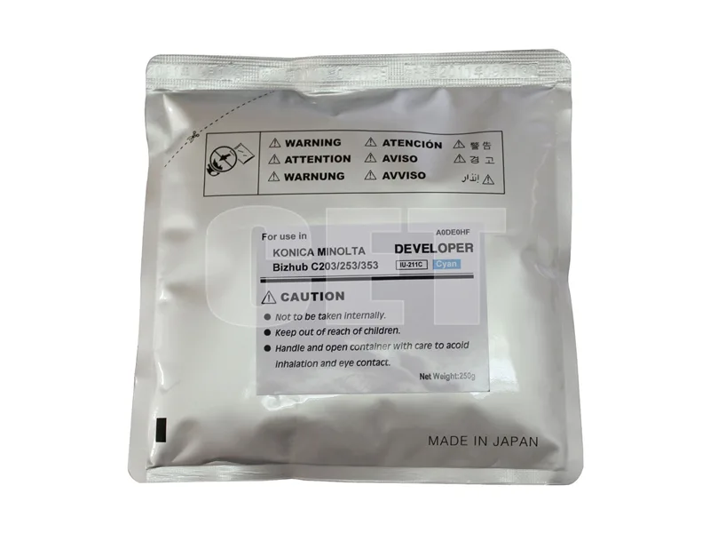 Девелопер для KONICA MINOLTA Bizhub C200/C203/C253/C353 (CET) Cyan, 250г/пак, 75000 стр., CET6824 в Москве Девелопер для KONICA MINOLTA Bizhub C200/C203/C253/C353 (CET) Cyan, 250г/пак, 75000 стр., CET6824 в Москве