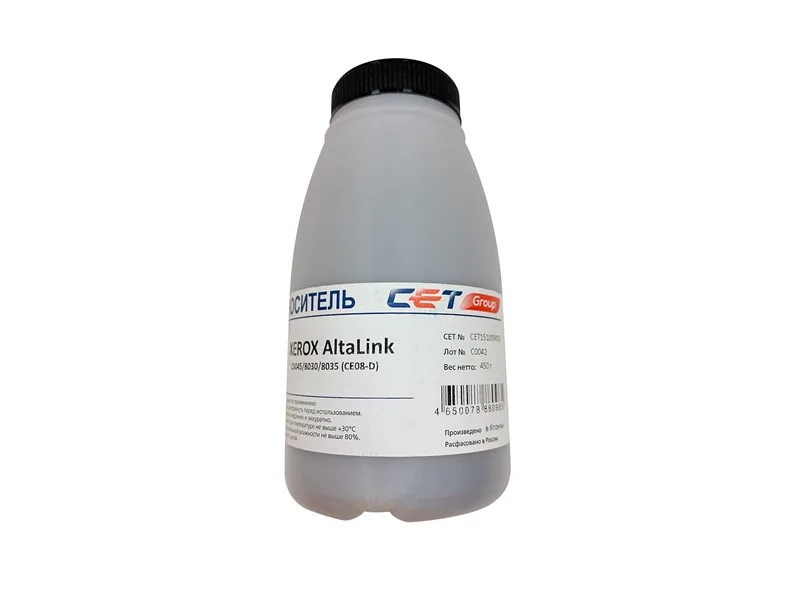 Носитель (девелопер) CE08-D для XEROX AltaLink C8045/8030/8035, Color C60/70 (Japan), 450г/бут, (унив.), CET151009450 в Москве Носитель (девелопер) CE08-D для XEROX AltaLink C8045/8030/8035, Color C60/70 (Japan), 450г/бут, (унив.), CET151009450 в Москве