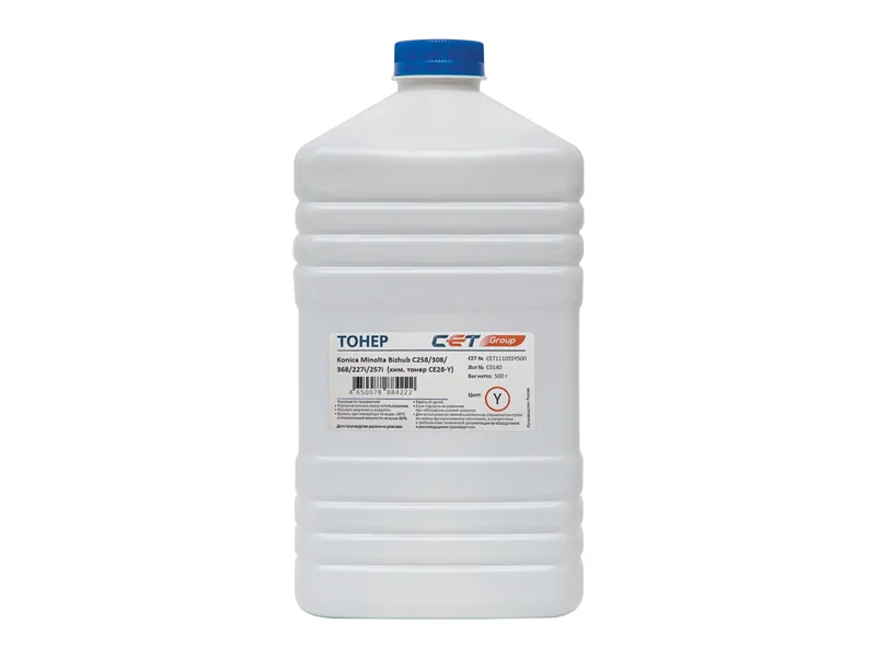 Тонер CE28-Y (CPT) TN-324Y/227Y для KONICA MINOLTA Bizhub C258/308/368/227i/257i (Japan) Yellow, 500г/бут, CET111055Y500, TN-324Y/227Y в Москве Тонер CE28-Y (CPT) TN-324Y/227Y для KONICA MINOLTA Bizhub C258/308/368/227i/257i (Japan) Yellow, 500г/бут, CET111055Y500, TN-324Y/227Y в Москве