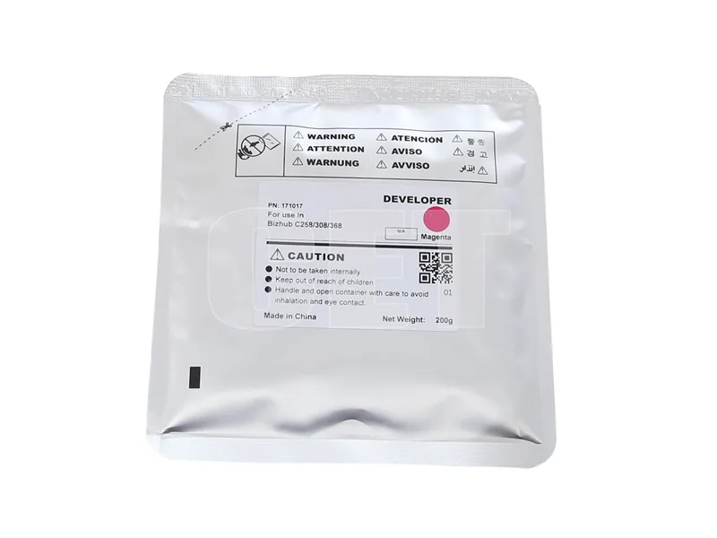 Девелопер для KONICA MINOLTA Bizhub C258/C308/C368 (CET) Magenta, 200г, 600000 стр., CET171017