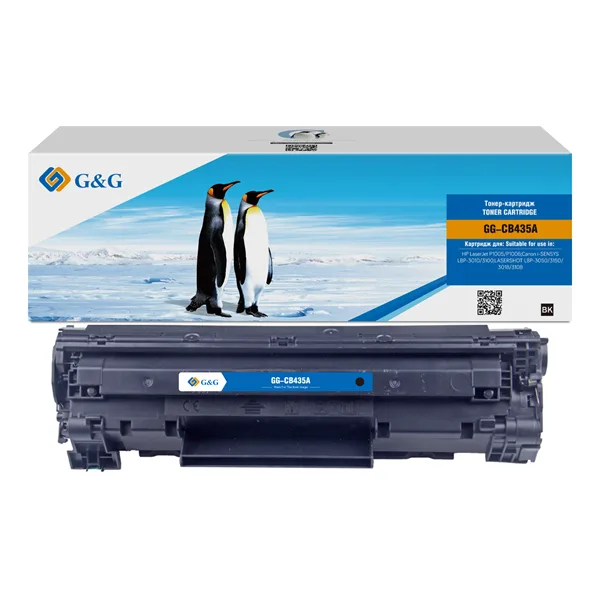 Cartridge G&G 35A для HP LJ P1005/P1006; CANON LBP-3010/3100, с чипом (1 500стр.) (аналог CB435A) в Москве Cartridge G&G 35A для HP LJ P1005/P1006; CANON LBP-3010/3100, с чипом (1 500стр.) (аналог CB435A) в Москве